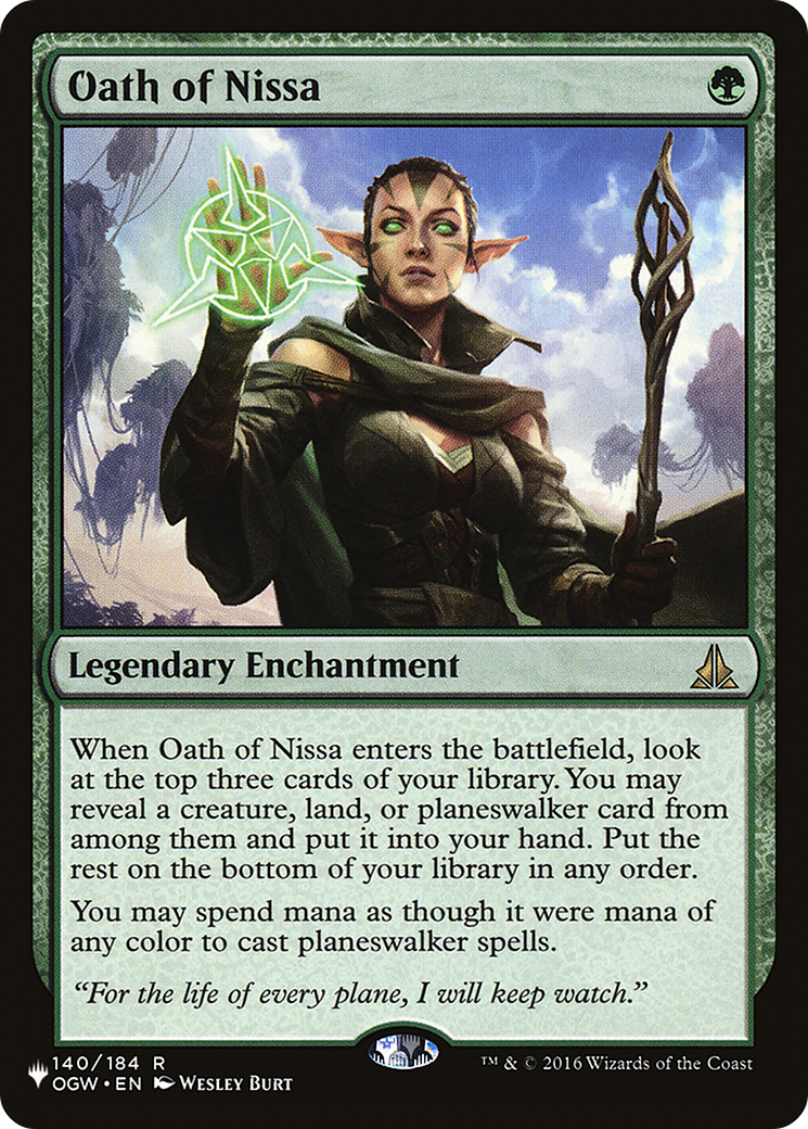 Oath of Nissa [The List Reprints] | Gate City Games LLC