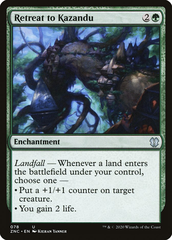 Retreat to Kazandu [Zendikar Rising Commander] | Gate City Games LLC