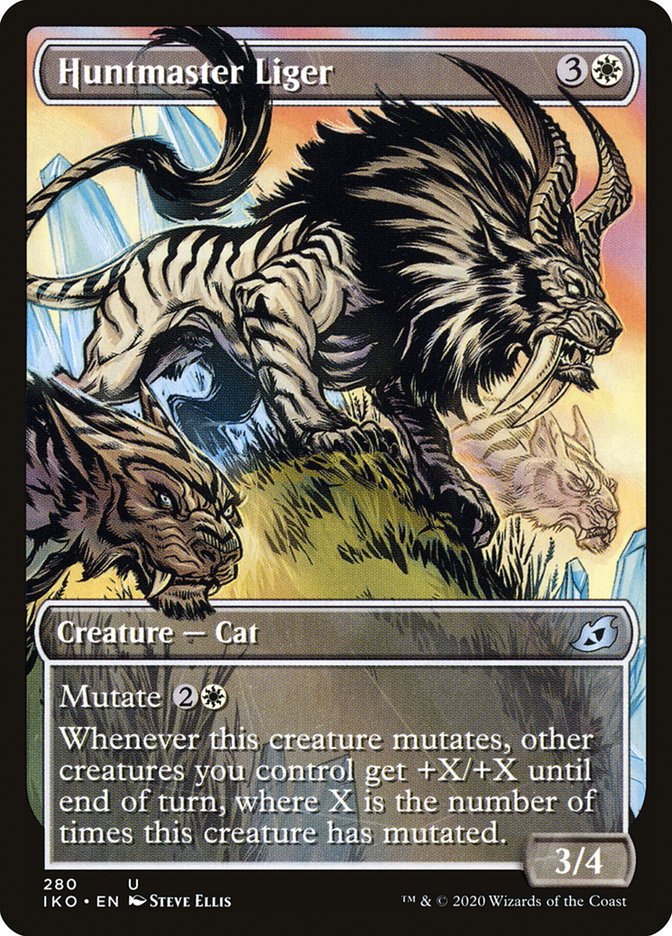 Huntmaster Liger (Showcase) [Ikoria: Lair of Behemoths] | Gate City Games LLC