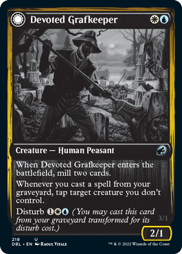 Devoted Grafkeeper // Departed Soulkeeper [Innistrad: Double Feature] | Gate City Games LLC