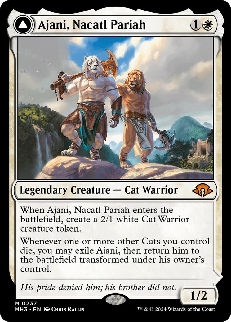 Ajani, Nacatl Pariah // Ajani, Nacatl Avenger [Modern Horizons 3] | Gate City Games LLC