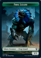 Frog Lizard // Elephant Double-Sided Token [Commander 2021 Tokens] | Gate City Games LLC