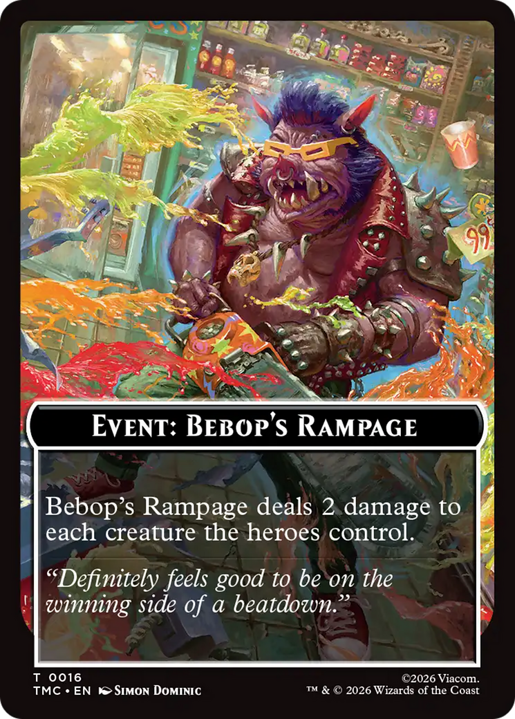 Event: Bebop's Rampage [Teenage Mutant Ninja Turtles Commander Tokens] | Gate City Games LLC