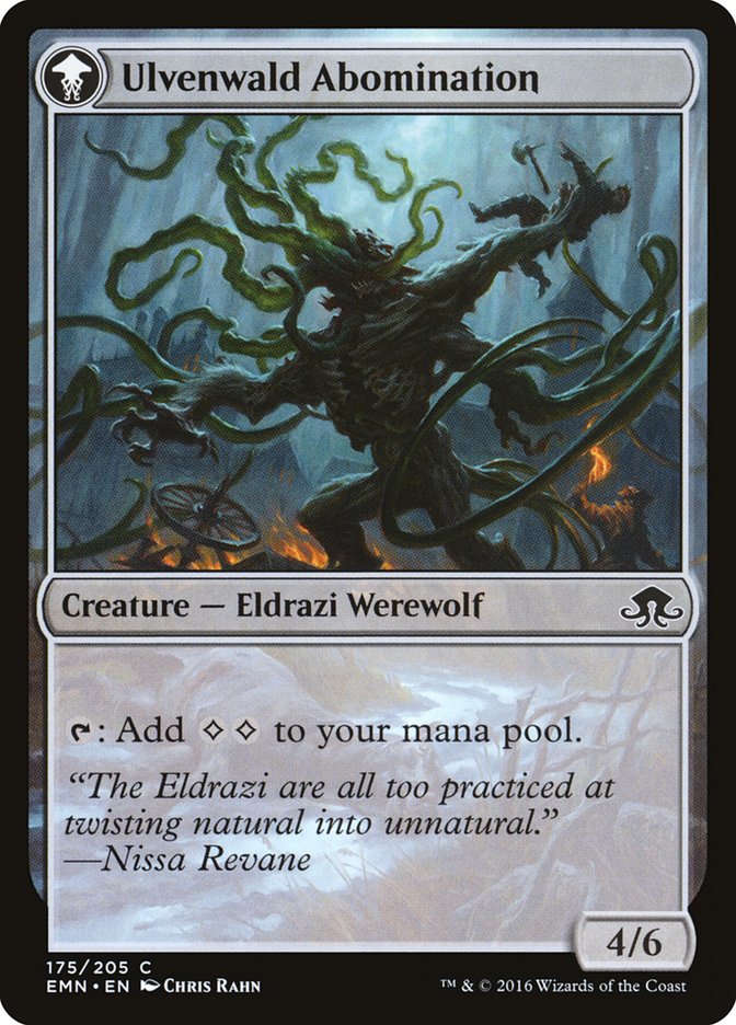 Ulvenwald Captive // Ulvenwald Abomination [Eldritch Moon] | Gate City Games LLC