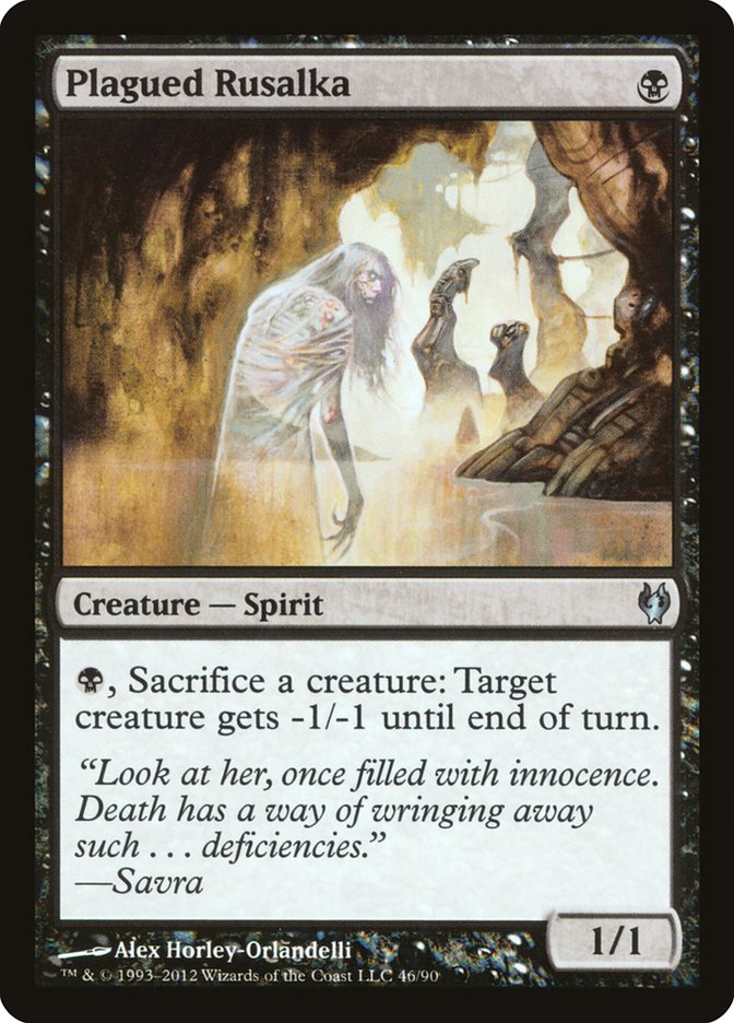 Plagued Rusalka [Duel Decks: Izzet vs. Golgari] | Gate City Games LLC