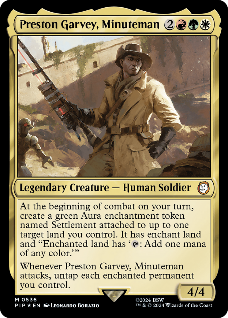 Preston Garvey, Minuteman (Surge Foil) [Fallout] | Gate City Games LLC