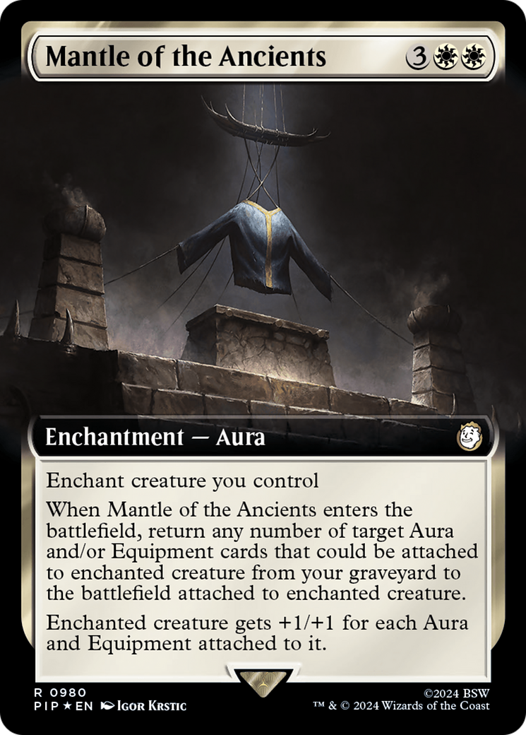 Mantle of the Ancients (Extended Art) (Surge Foil) [Fallout] | Gate City Games LLC