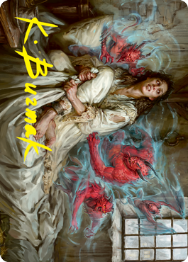 Eruth, Tormented Prophet Art Card (Gold-Stamped Signature) [Innistrad: Crimson Vow Art Series] | Gate City Games LLC