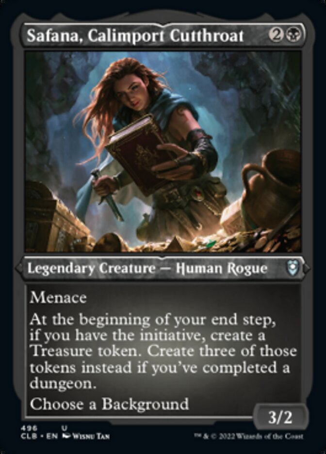 Safana, Calimport Cutthroat (Foil Etched) [Commander Legends: Battle for Baldur's Gate] | Gate City Games LLC
