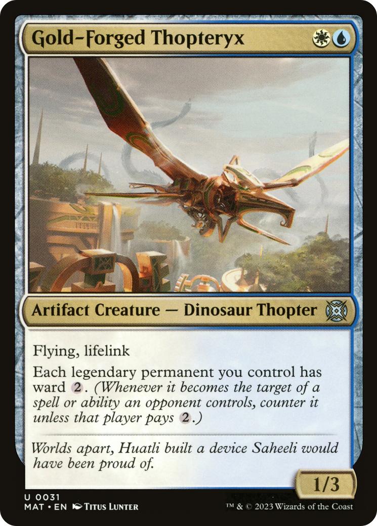 Gold-Forged Thopteryx [March of the Machine: The Aftermath] | Gate City Games LLC