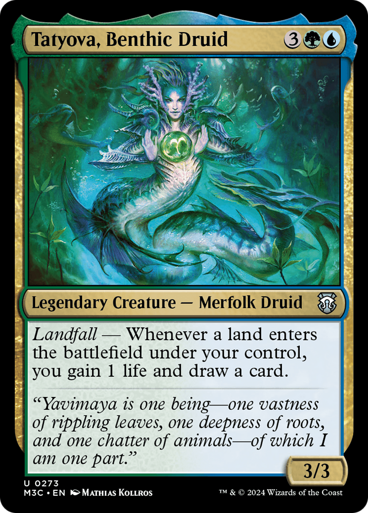 Tatyova, Benthic Druid (Ripple Foil) [Modern Horizons 3 Commander] | Gate City Games LLC