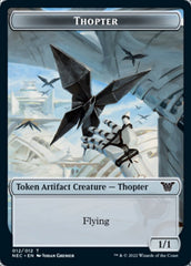 Thopter // Spirit (002) Double-Sided Token [Kamigawa: Neon Dynasty Commander Tokens] | Gate City Games LLC