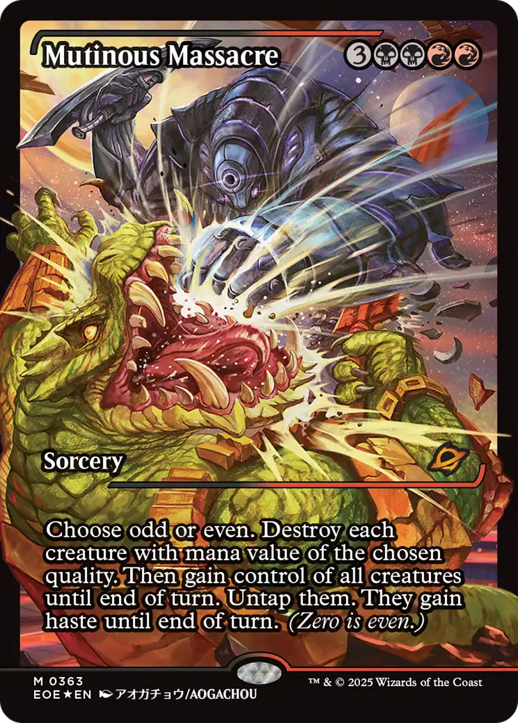 Mutinous Massacre (Showcase) [Edge of Eternities] | Gate City Games LLC