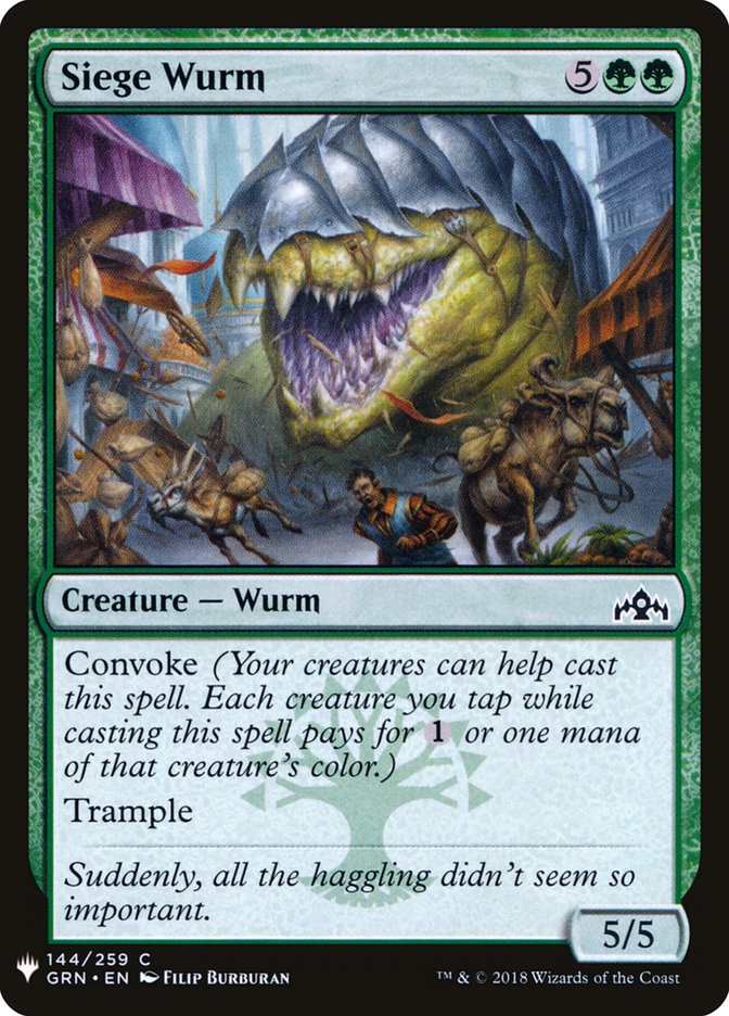 Siege Wurm [Mystery Booster] | Gate City Games LLC