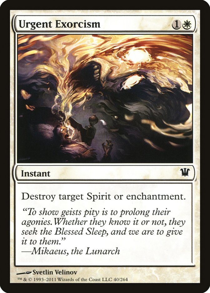 Urgent Exorcism [Innistrad] | Gate City Games LLC