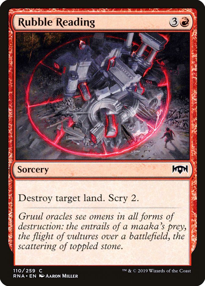Rubble Reading [Ravnica Allegiance] | Gate City Games LLC