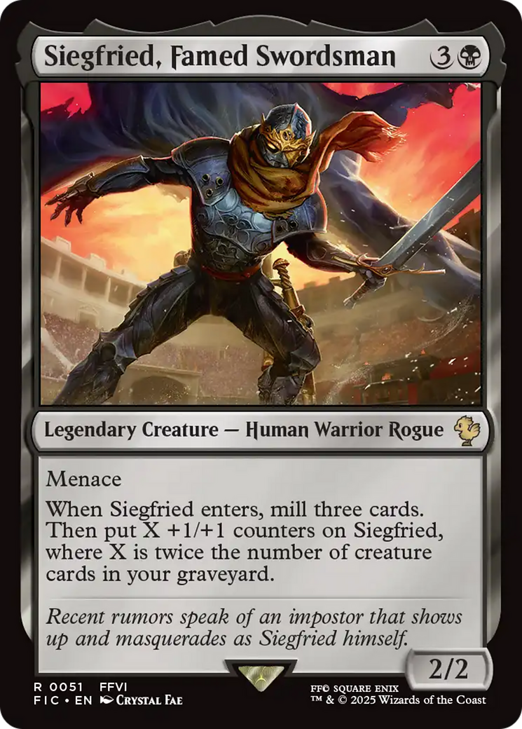 Siegfried, Famed Swordsman [FINAL FANTASY Commander] | Gate City Games LLC