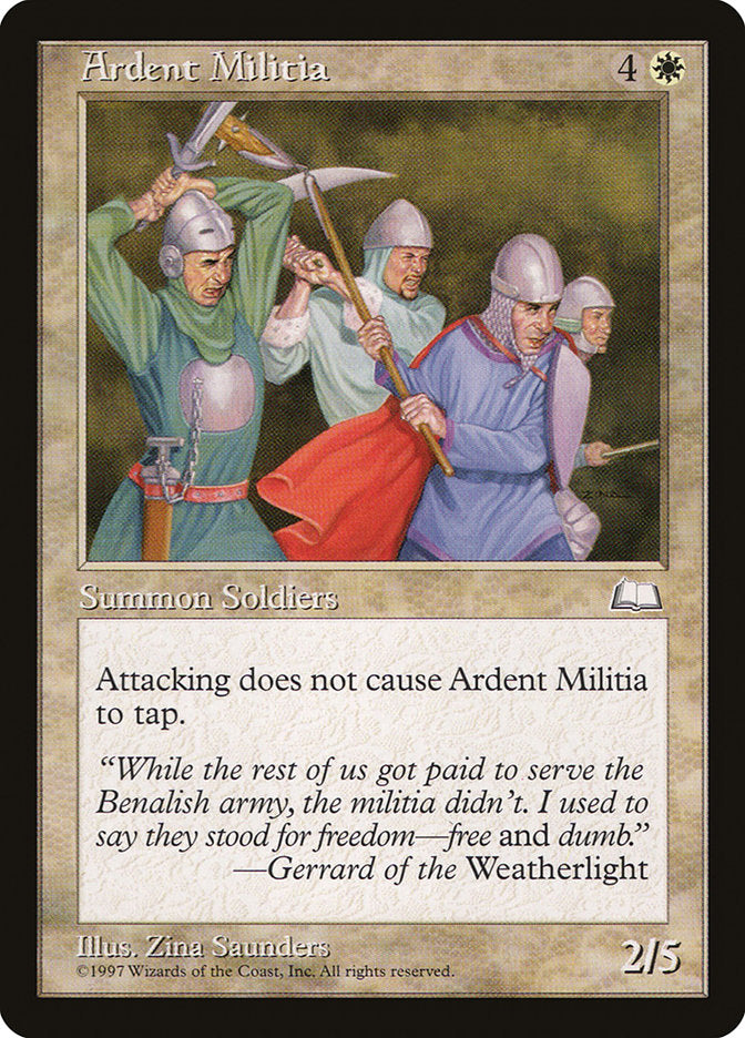 Ardent Militia [Weatherlight] | Gate City Games LLC