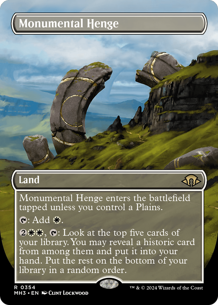 Monumental Henge (Borderless) [Modern Horizons 3] | Gate City Games LLC