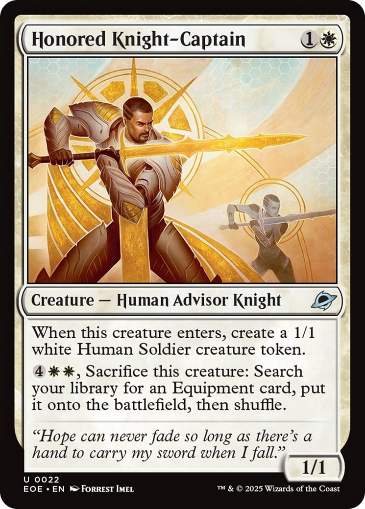 Honored Knight-Captain [Edge of Eternities] | Gate City Games LLC