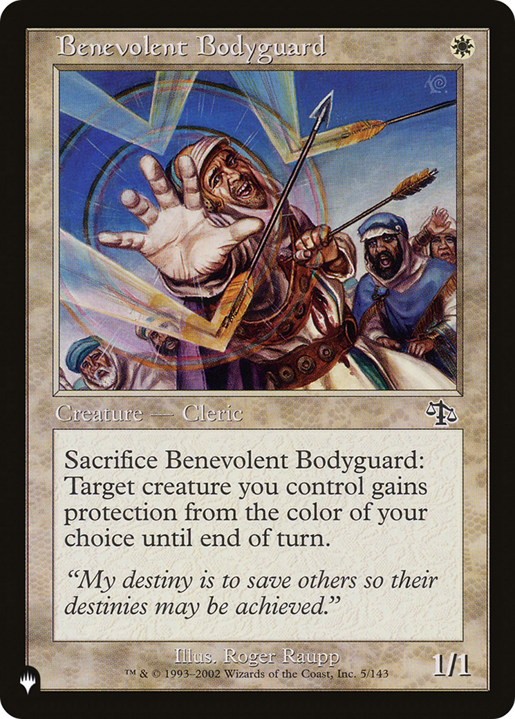Benevolent Bodyguard [The List] | Gate City Games LLC