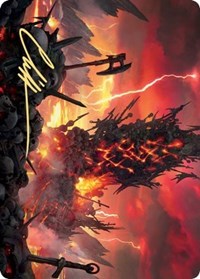 Immersturm Skullcairn Art Card (Gold-Stamped Signature) [Kaldheim Art Series] | Gate City Games LLC