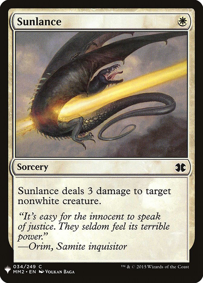 Sunlance [Mystery Booster] | Gate City Games LLC