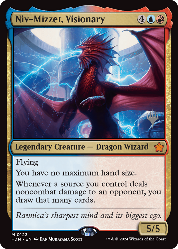 Niv-Mizzet, Visionary (Promo Pack) [Foundations Promos] | Gate City Games LLC