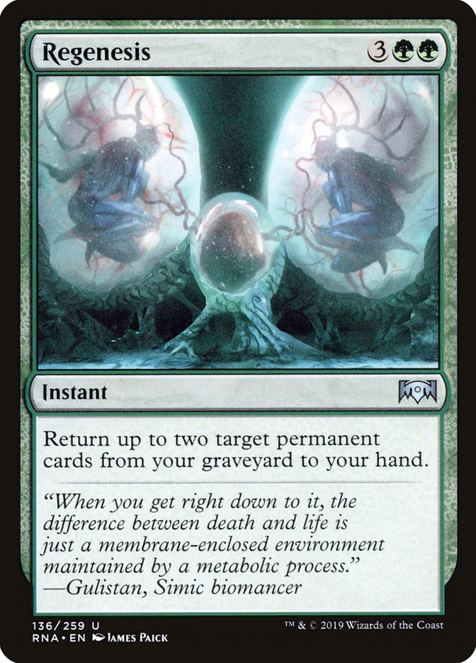 Regenesis [Ravnica Allegiance] | Gate City Games LLC