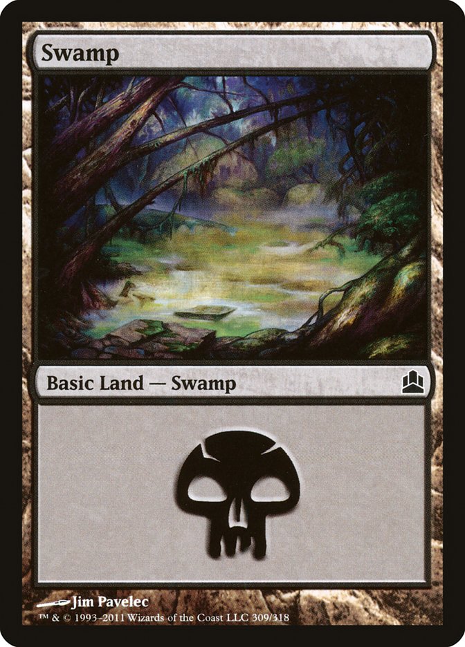 Swamp (309) [Commander 2011] | Gate City Games LLC