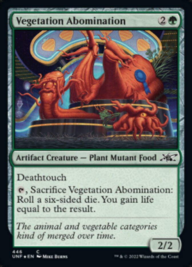 Vegetation Abomination (Galaxy Foil) [Unfinity] | Gate City Games LLC