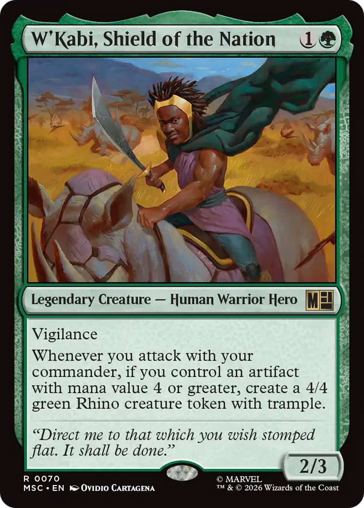 W'Kabi, Shield of the Nation (Surge Foil) [Marvel Super Heroes Commander] | Gate City Games LLC