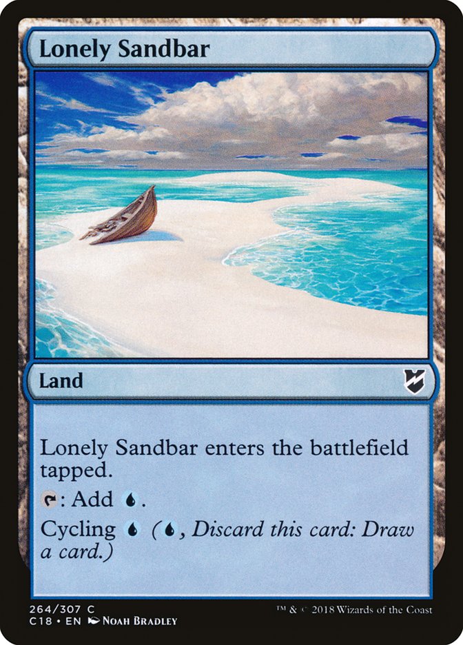 Lonely Sandbar [Commander 2018] | Gate City Games LLC