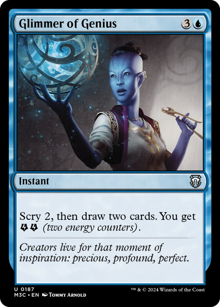 Glimmer of Genius (Ripple Foil) [Modern Horizons 3 Commander] | Gate City Games LLC