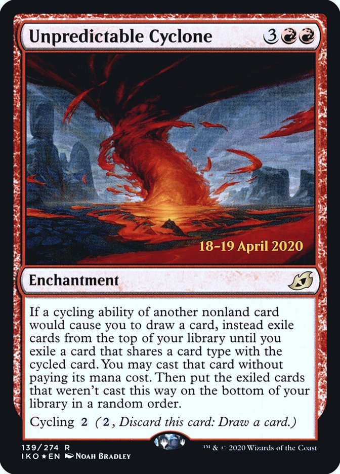 Unpredictable Cyclone [Ikoria: Lair of Behemoths Prerelease Promos] | Gate City Games LLC