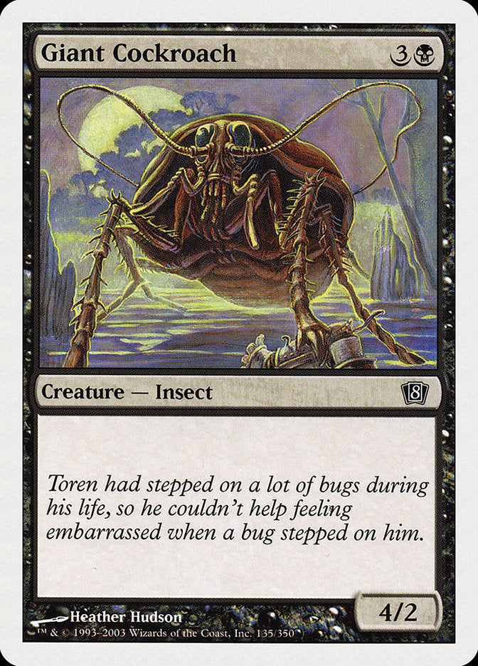 Giant Cockroach [Eighth Edition] | Gate City Games LLC