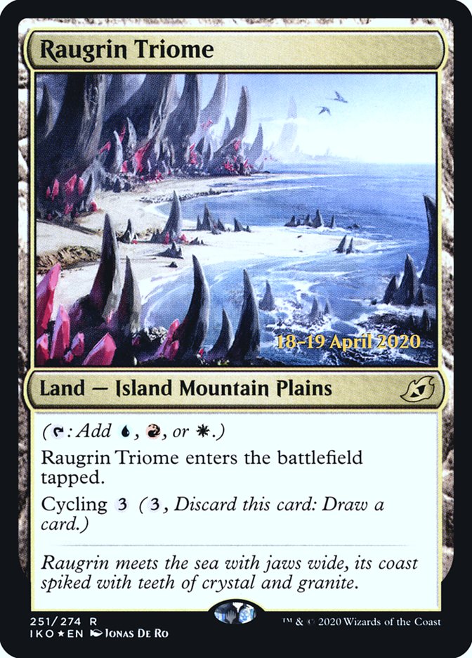 Raugrin Triome [Ikoria: Lair of Behemoths Prerelease Promos] | Gate City Games LLC