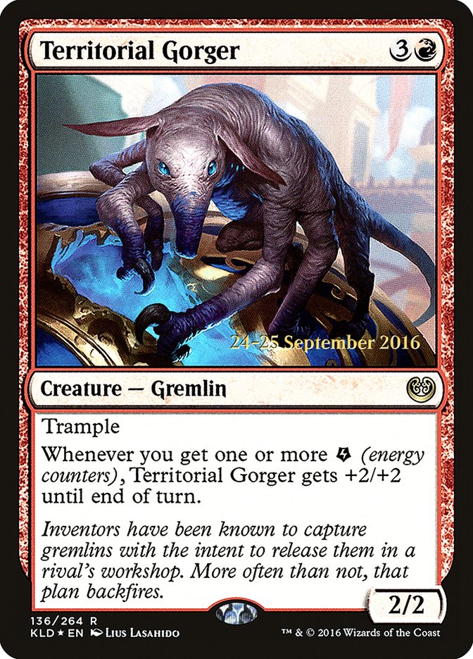 Territorial Gorger [Kaladesh Prerelease Promos] | Gate City Games LLC