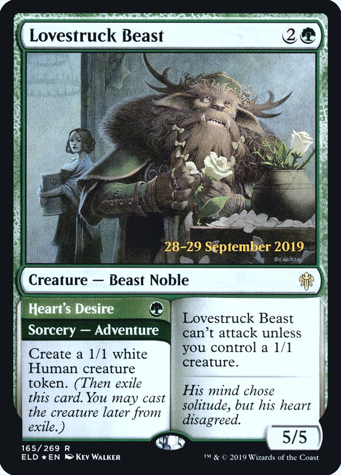 Lovestruck Beast // Heart's Desire [Throne of Eldraine Prerelease Promos] | Gate City Games LLC