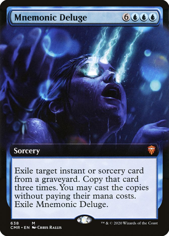 Mnemonic Deluge (Extended Art) [Commander Legends] | Gate City Games LLC