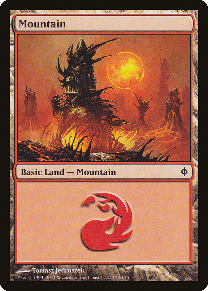 Mountain (172) [New Phyrexia] | Gate City Games LLC