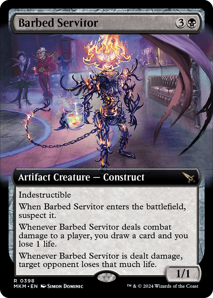 Barbed Servitor (Extended Art) [Murders at Karlov Manor] | Gate City Games LLC