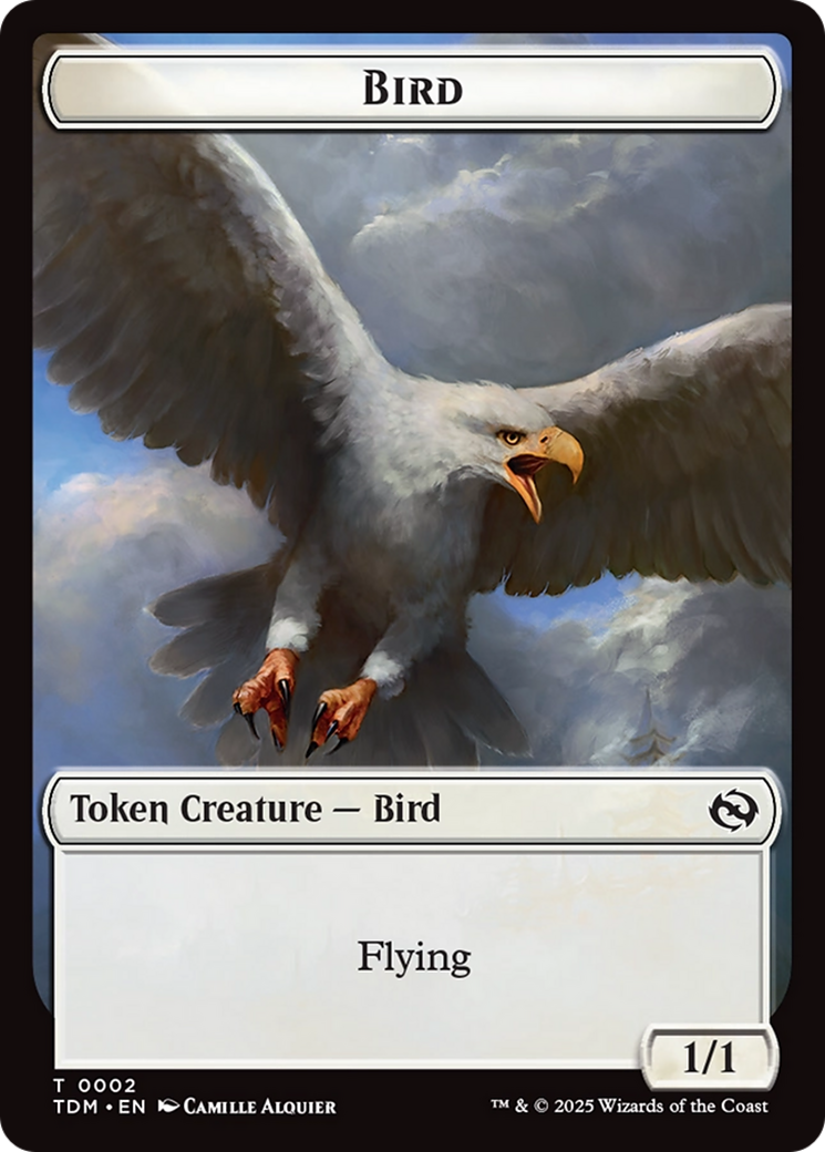 Inkling // Bird Double-Sided Token [Tarkir: Dragonstorm Commander Tokens] | Gate City Games LLC