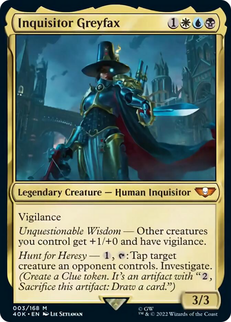 Inquisitor Greyfax (Surge Foil) [Warhammer 40,000] | Gate City Games LLC