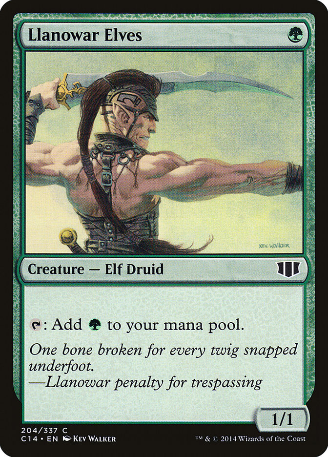 Llanowar Elves [Commander 2014] | Gate City Games LLC