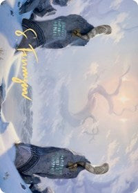 Snow-Covered Plains (276) Art Card (Gold-Stamped Signature) [Kaldheim Art Series] | Gate City Games LLC