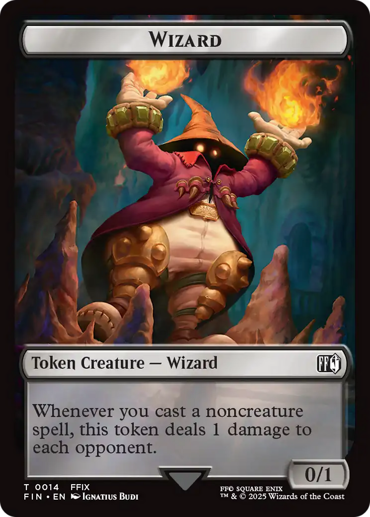 Bird (0016) // Wizard (0014) Double-Sided Token [FINAL FANTASY Tokens] | Gate City Games LLC