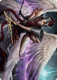 Firja, Judge of Valor Art Card (Gold-Stamped Signature) [Kaldheim Art Series] | Gate City Games LLC