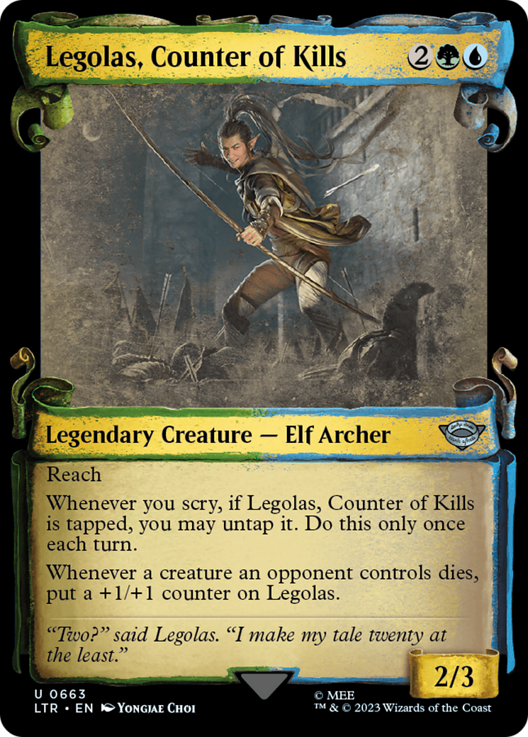 Legolas, Counter of Kills [The Lord of the Rings: Tales of Middle-Earth Showcase Scrolls] | Gate City Games LLC