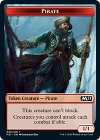 Pirate // Weird Double-Sided Token [Core Set 2021 Tokens] | Gate City Games LLC